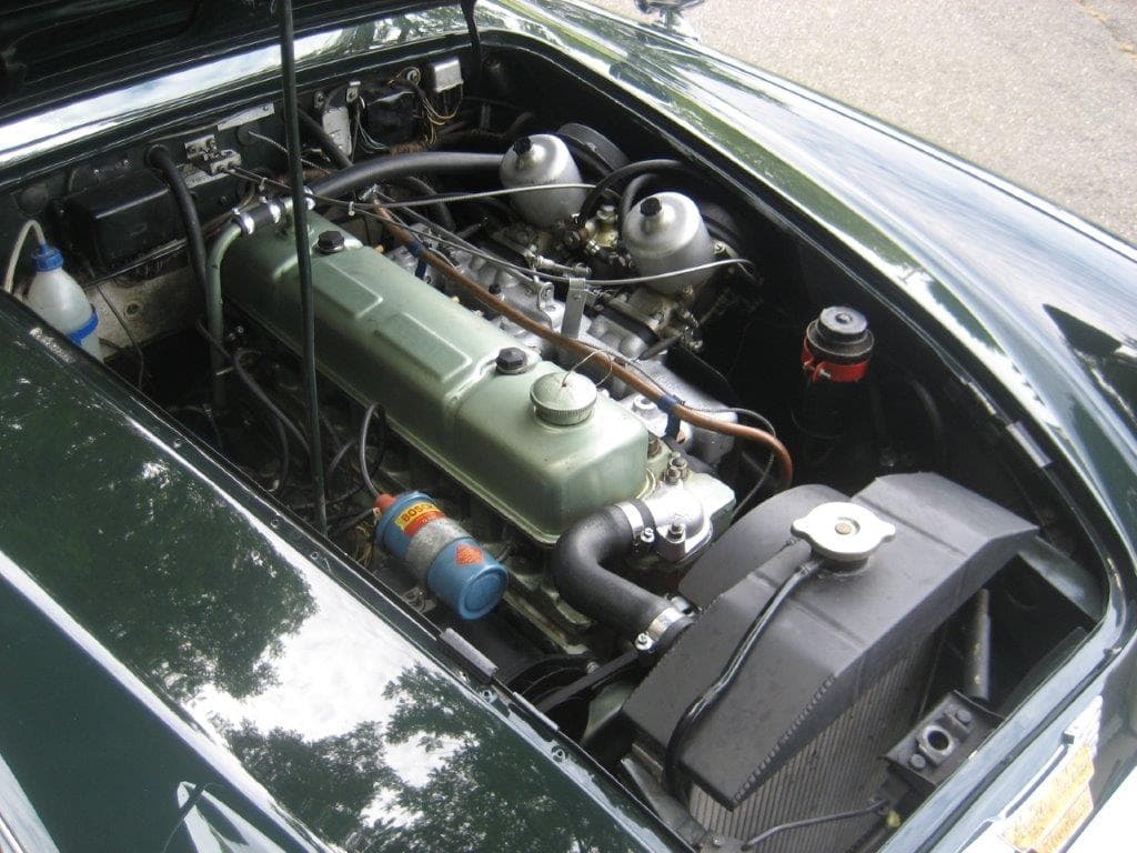 Austin-Healey 3000 MK3 BJ8 de 1967 moteur 3/4